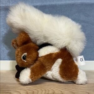 Adorable Plush Squirrel Toy - Brown and cream